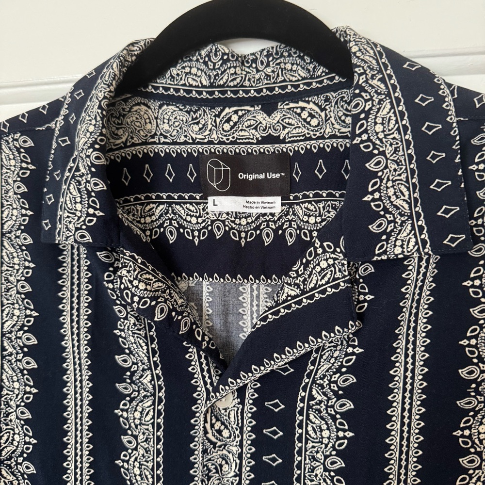 Original Use Patterned Button Down - Picture 3 of 6